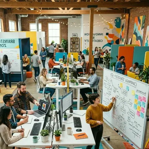 Flachs Weg – Arbeitsplatz mit inspirierenden Materialien